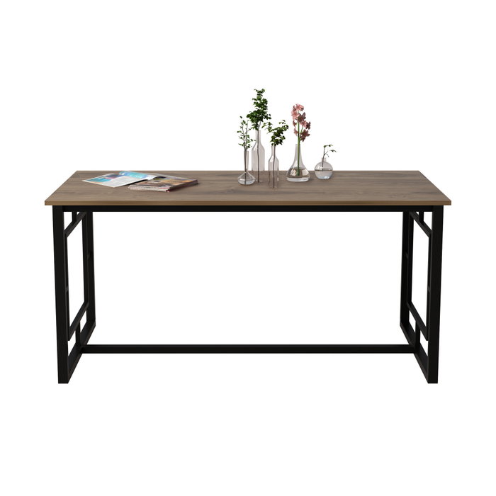 Hanah Home Mesa de Comedor Alin - Nogal y Negro Hanah Home Mesa de Comedor Alin - Nogal y Negro